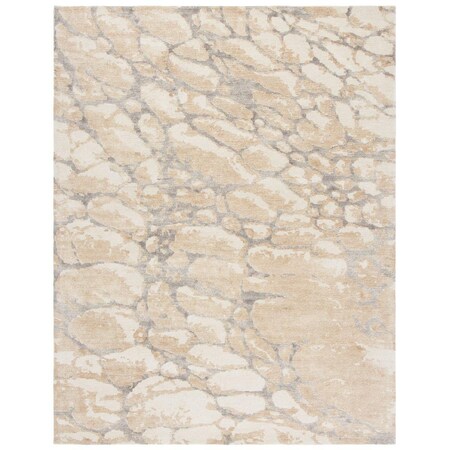 Safavieh 8 x 10 ft. Restoration Vintage Rectanglar Handmade Wool Rug Gold & Ivory RVT112D-8